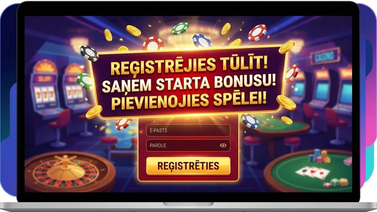 Reģistrēšanās ar bonusu